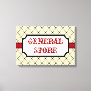 Arte de letrero de tienda general