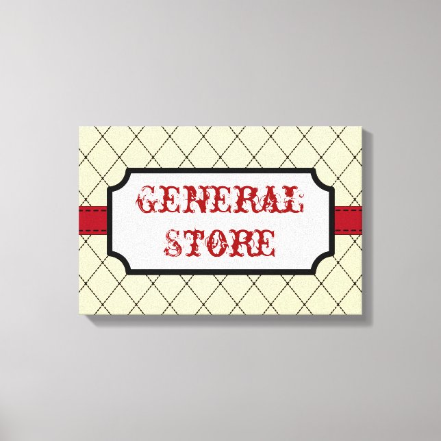 Arte de letrero de tienda general (Anverso)