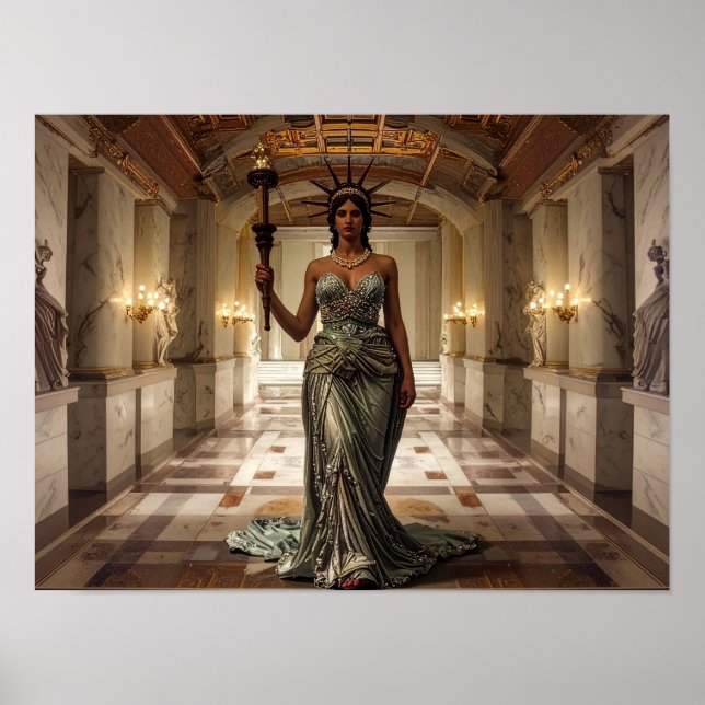 Arte de Libertad Dama Democracia Libertad (Frente)