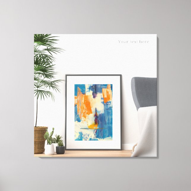 Arte de lienzo abstracto de zazzle (Anverso)