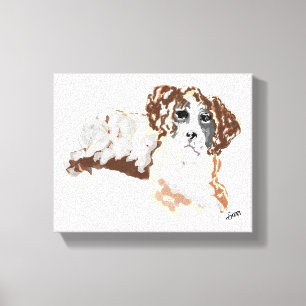 Arte de lienzo: Amor a una máquina de cachorros