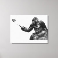 arte de lienzo con palo de selfie