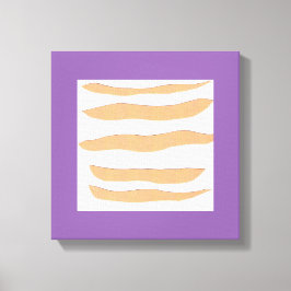 Arte de lienzo con tiras de tigre