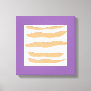 Arte de lienzo con tiras de tigre