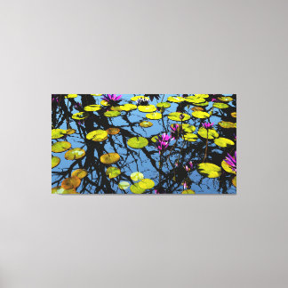 Arte de lienzo de 60"x40" con imagen de "aguas tra