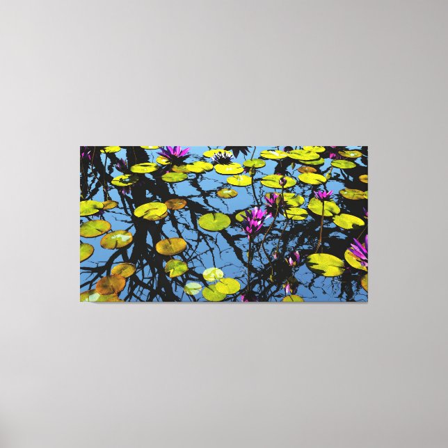 Arte de lienzo de 60"x40" con imagen de "aguas tra (Anverso)