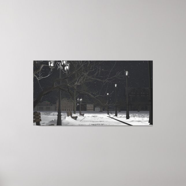 Arte de lienzo de 60" x 40" con imagen de "City Pa (Anverso)