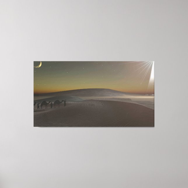 Arte de lienzo de 60' x 40" con imagen "Yonder Sta (Anverso)