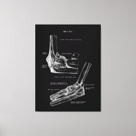 Arte de lienzo de anatomía conjunto Elbow