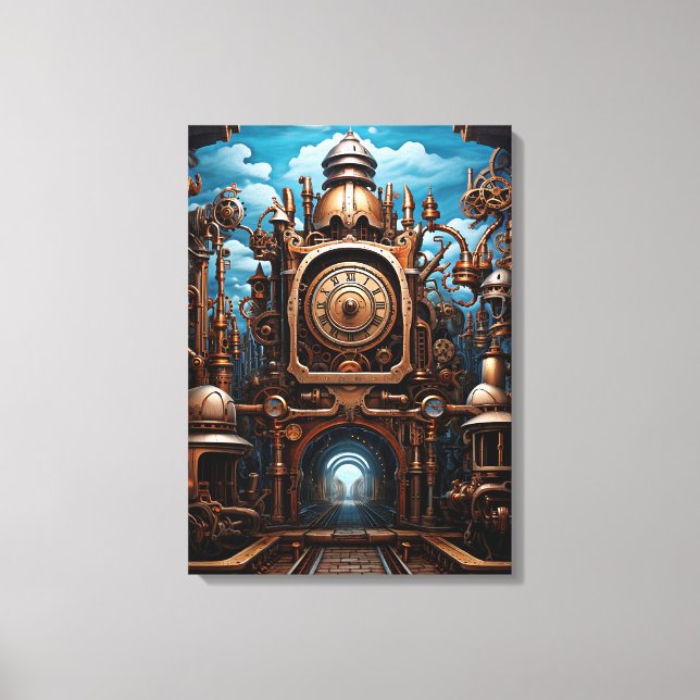 Arte de lienzo de arte Steampunk (Anverso)
