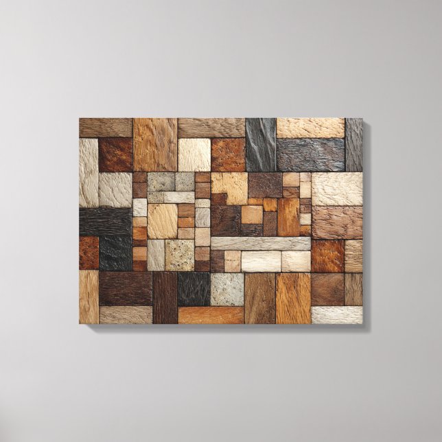 Arte de lienzo de bloque de madera (Anverso)