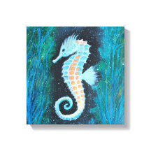 Arte de lienzo de caballito de mar