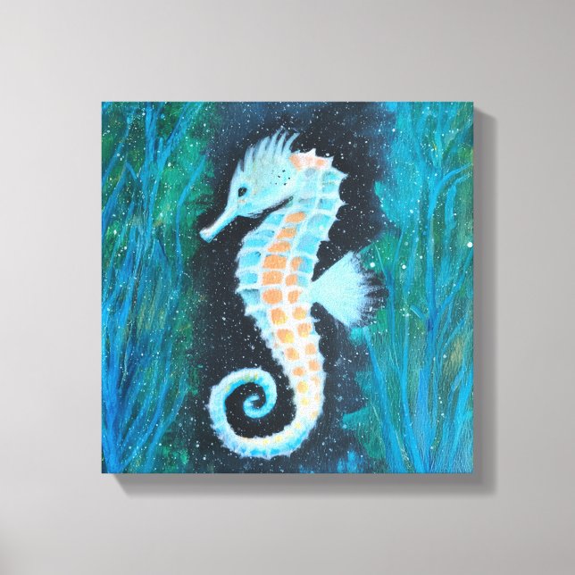 Arte de lienzo de caballito de mar (Anverso)