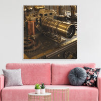 Arte de lienzo de cámara Steampunk