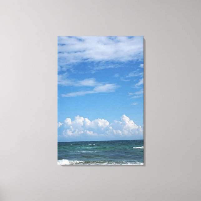 Arte de lienzo de cielo/mar en Bahamas #2 (Anverso)