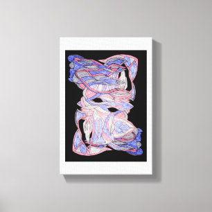Arte de Lienzo de Espíritu Tejido Abstracto