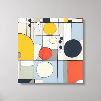 "Arte de lienzo de estilo mondriano 2"