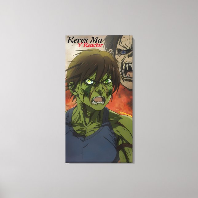 Arte de lienzo de "Guerra V" en pared (Anverso)
