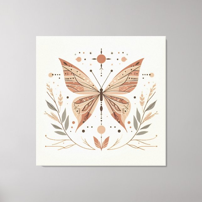 Arte de lienzo de mariposa | Inspirado en la natur (Anverso)