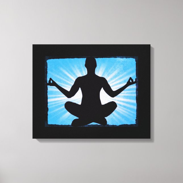 Arte de lienzo de pared Zen Meditación Yoga Explos (Anverso)