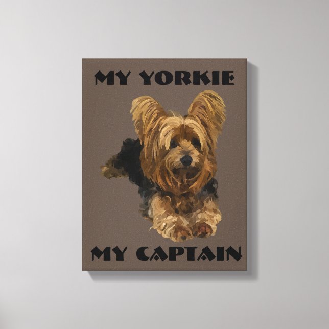 Arte de lienzo de Yorkshire Terrier (Anverso)