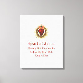 Arte de lienzo del Sagrado Corazón de Jesús 