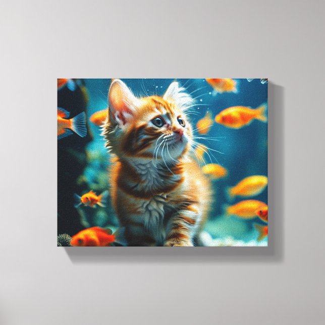 Arte de lienzo en acuario (Anverso)