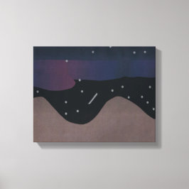 Arte de lienzo en los cielos nocturnos