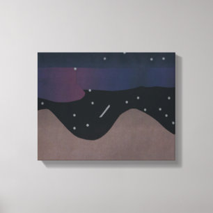 Arte de lienzo en los cielos nocturnos