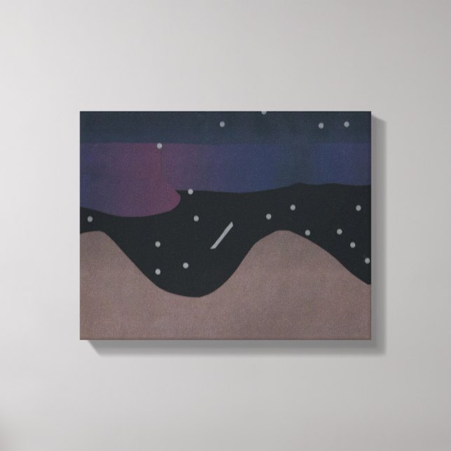 Arte de lienzo en los cielos nocturnos (Anverso)