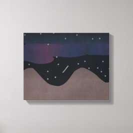 Arte de lienzo en los cielos nocturnos