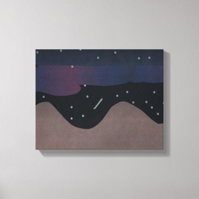 Arte de lienzo en los cielos nocturnos (Anverso)