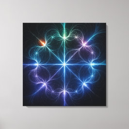 Arte de lienzo geométrico abstracto de luz