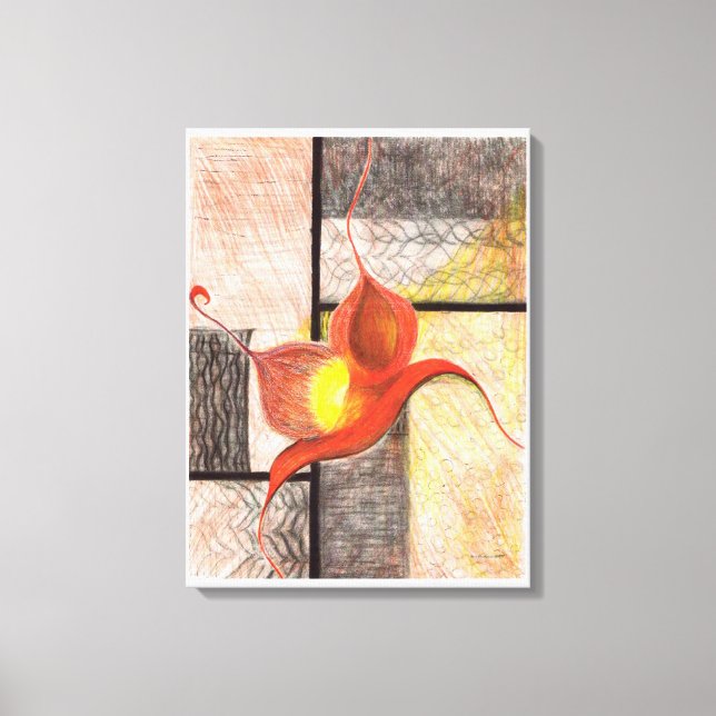 Arte de lienzo ilustrado a mano (Marfil Edge) (Anverso)