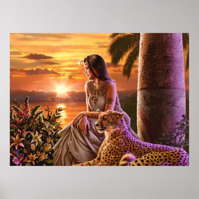 Arte de lienzo "Nile Sunset" (Frente)