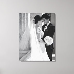 Arte de lienzo para foto de boda