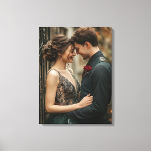 Arte de lienzo para foto de boda