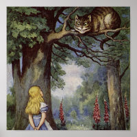 Arte de lienzo para gatos de Cheshire