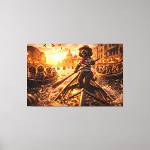 Arte de Lienzo para Pared de Gondola de Venecia de