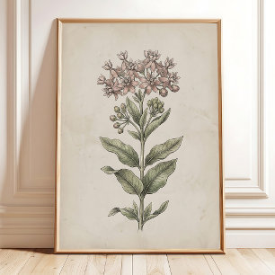 Arte de lienzo para pared de granja de flores de a
