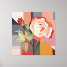 Arte de lienzo, Rosa geométrico
