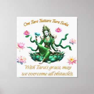 Arte de lienzo/ Tara verde