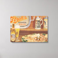 Arte de lienzos de cerveza de la vieja escuela