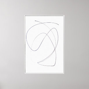 Arte de línea abstracta minimalista de movimiento