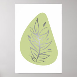 Arte de línea abstracto de planta