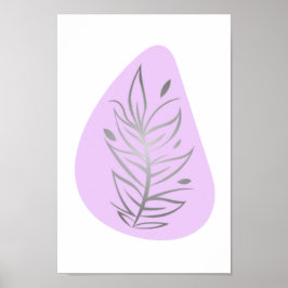 Arte de línea abstracto de planta