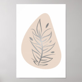 Arte de línea abstracto de planta