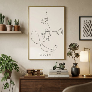 Arte de Línea Arquitectónica Minimalista 'ASCENSO'