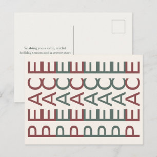 Arte de línea arquitectónica Paz de Navidad nórd