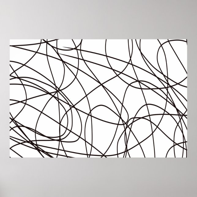 Arte de línea blanca y negra (Frente)